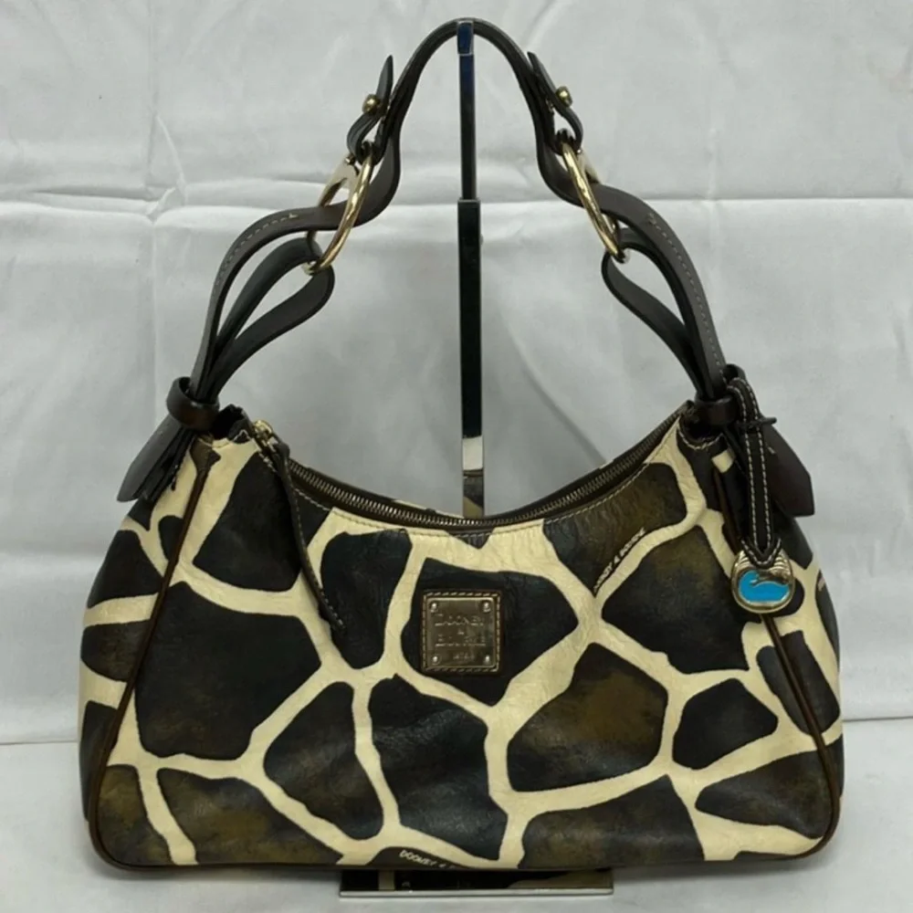 Dooney & Bourke Giraffe Animal Print Shoulder Bag w/ COA in EUC - Picture 11 of 14
